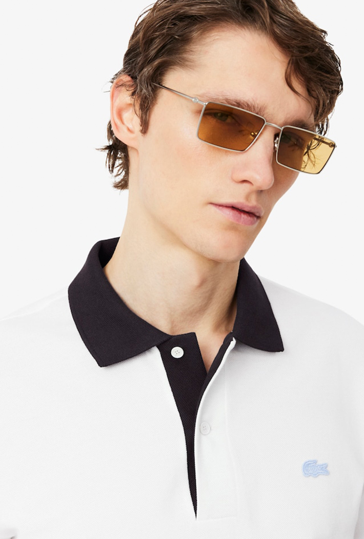 Lacoste Classic Fit Contrast Rib Polo Shirt