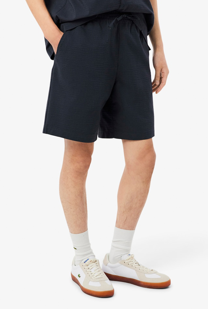 Lacoste Cotton Seersucker Shorts