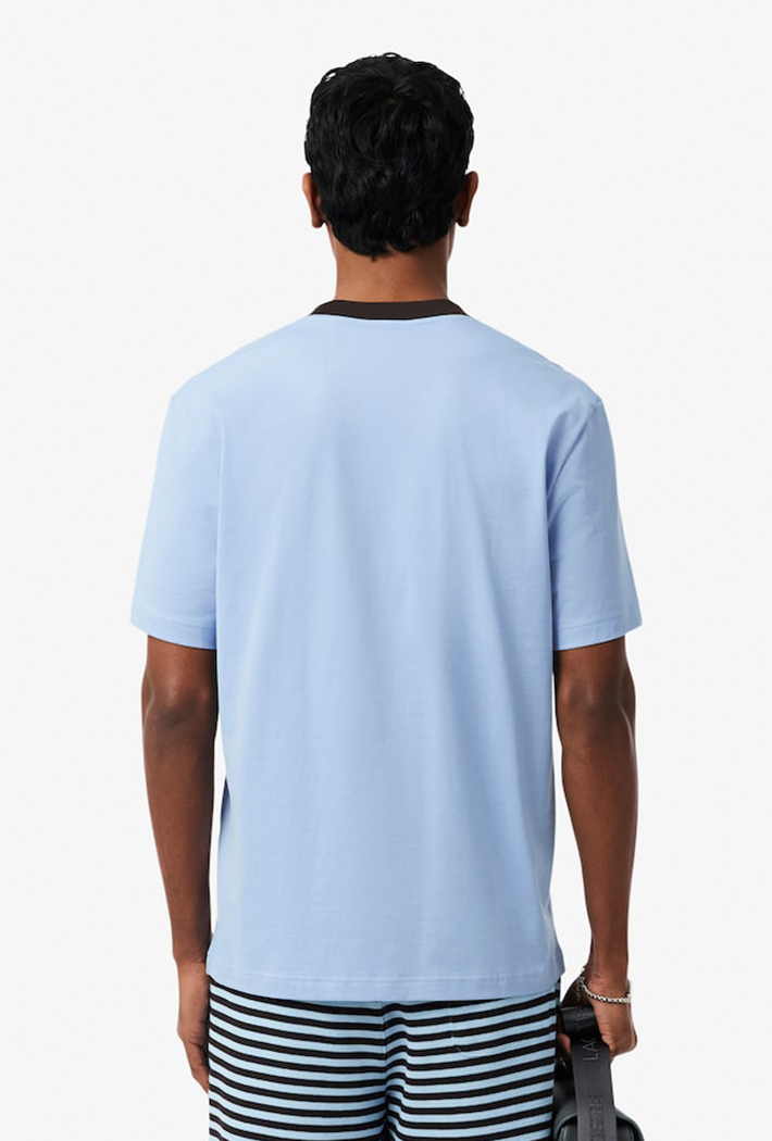 Lacoste Classic Fit Colour-Block Cotton T-Shirt