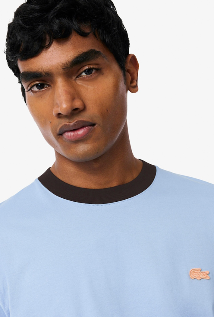 Lacoste Classic Fit Colour-Block Cotton T-Shirt