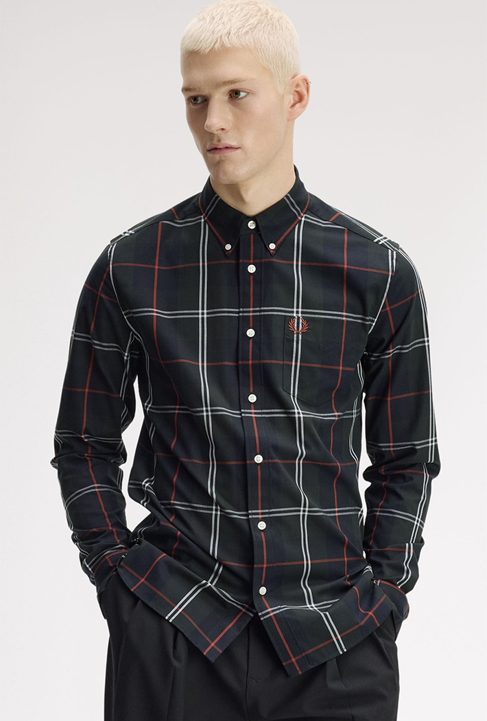 Fred Perry Poplin Tartan Shirt