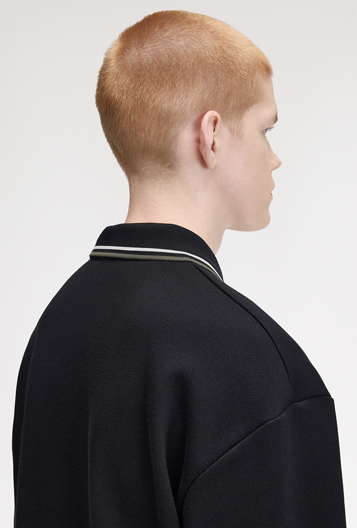 Fred Perry Tipped Collared Sweatshirt