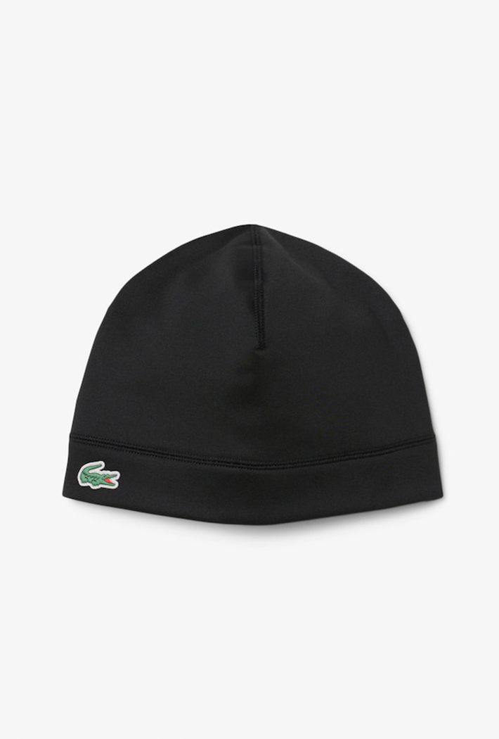 Lacoste Sport Polar Fleece Reflective Crocodile Beanie