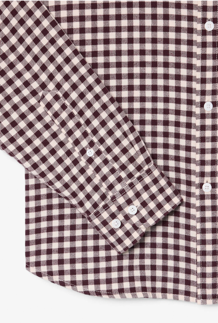 Lacoste Regular Fit Small Plaid Flannel Shirt