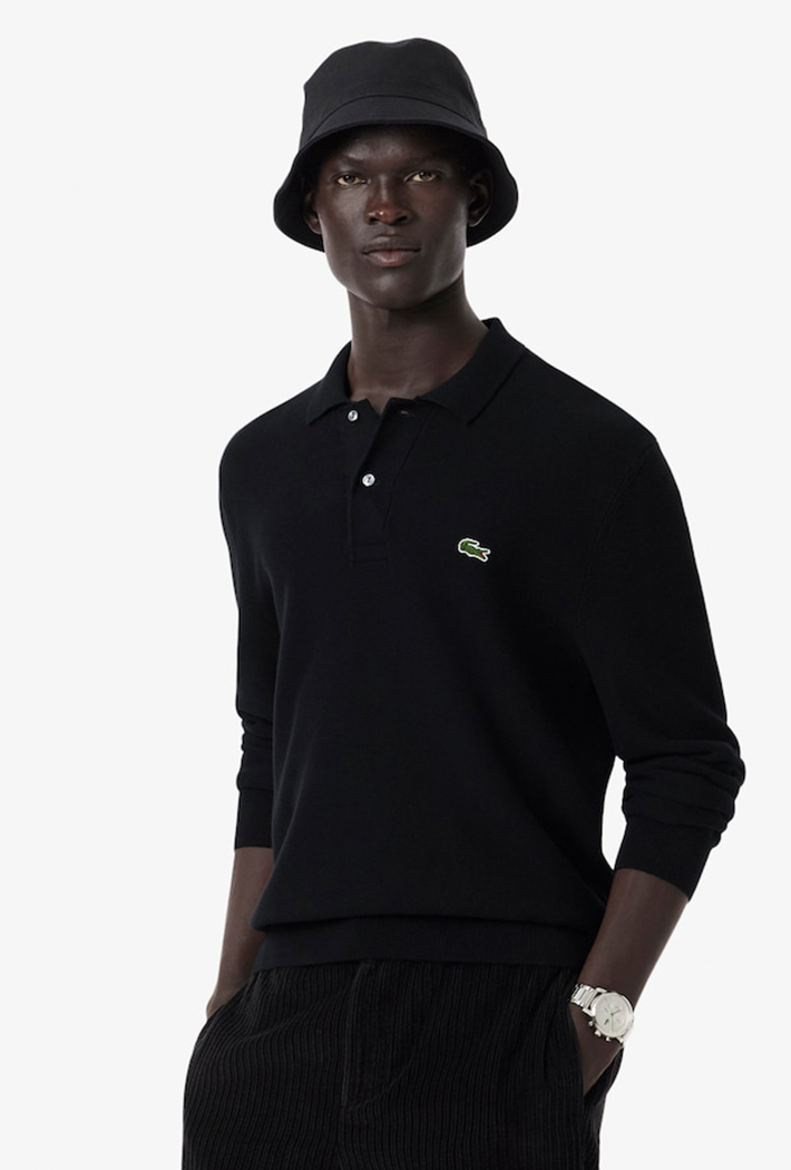 Lacoste Classic Fit Long Sleeved Knitted Polo Shirt