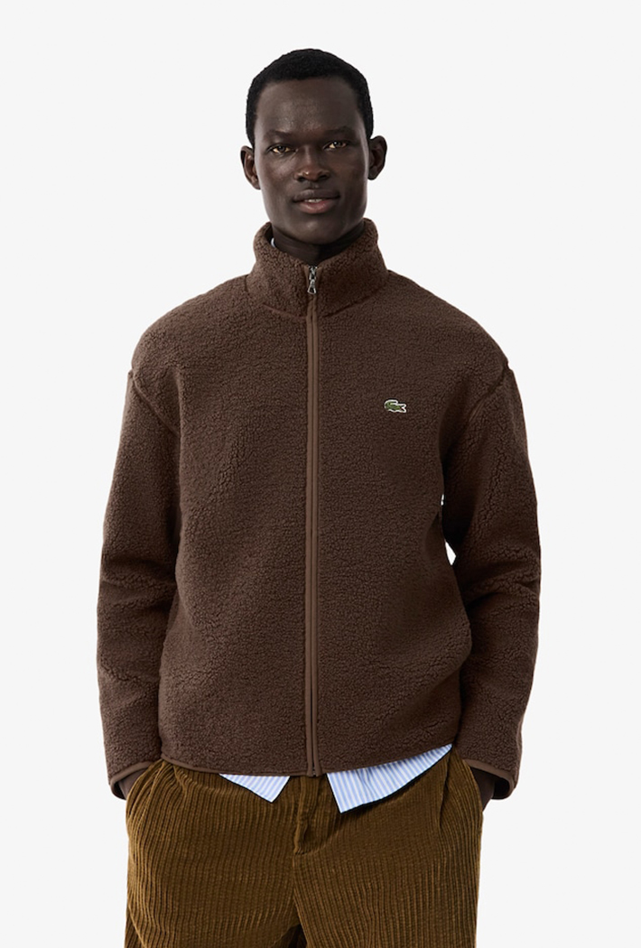 Lacoste High Neck Sherpa Jacket