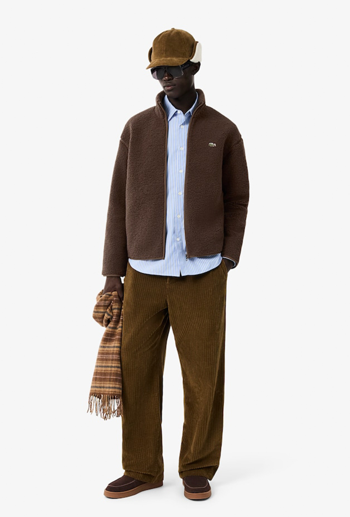 Lacoste High Neck Sherpa Jacket