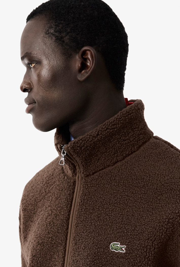 Lacoste High Neck Sherpa Jacket