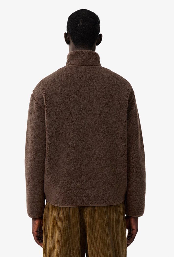 Lacoste High Neck Sherpa Jacket