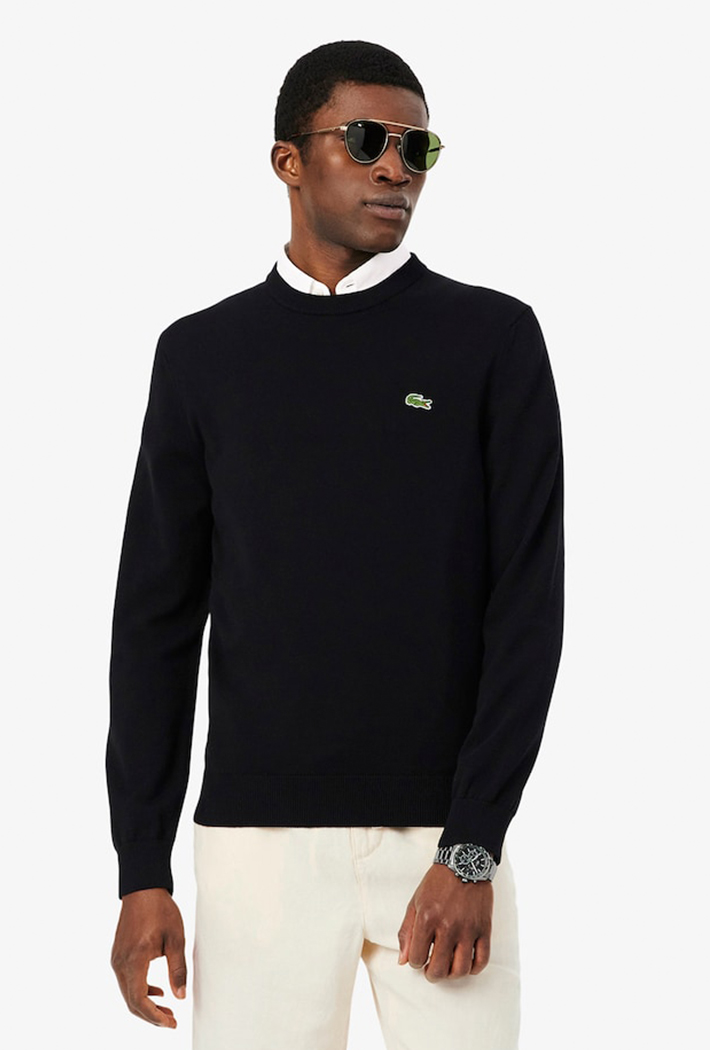 Lacoste Monochrome Crew Neck Cotton Sweatshirt