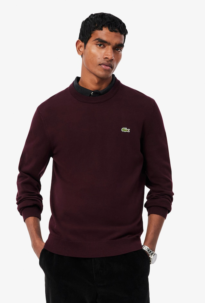 Lacoste Monochrome Crew Neck Cotton Sweatshirt