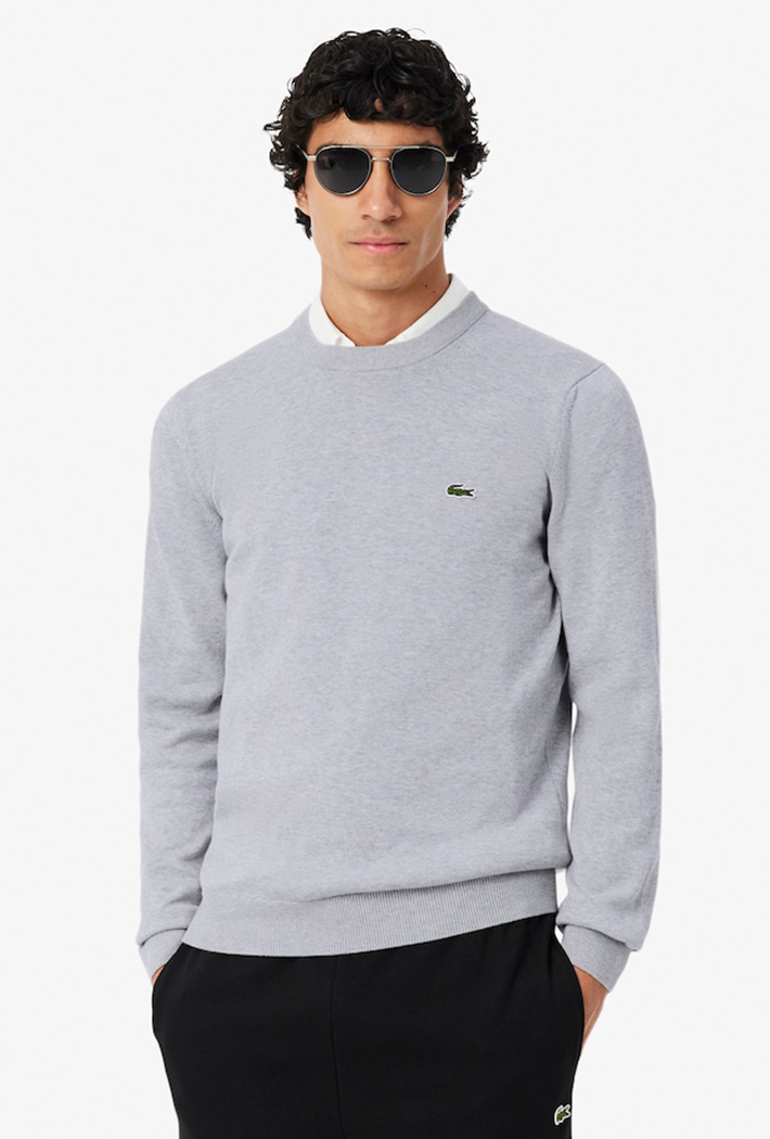 Lacoste Monochrome Crew Neck Cotton Sweatshirt