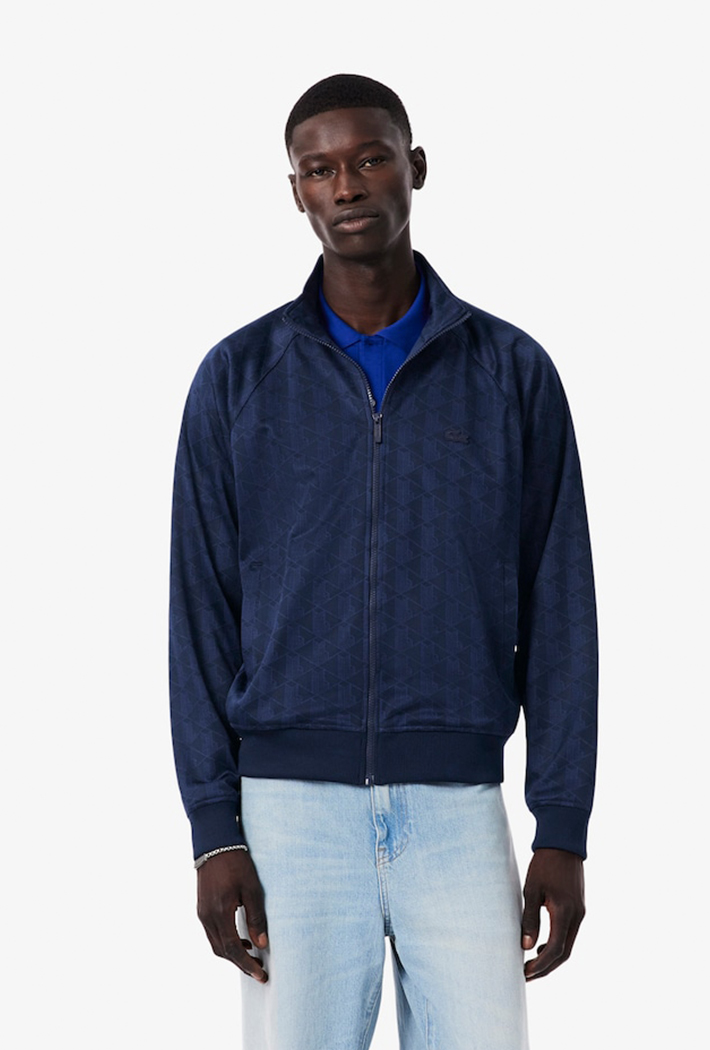 Lacoste Monogram Jacquard Zipped Jacket