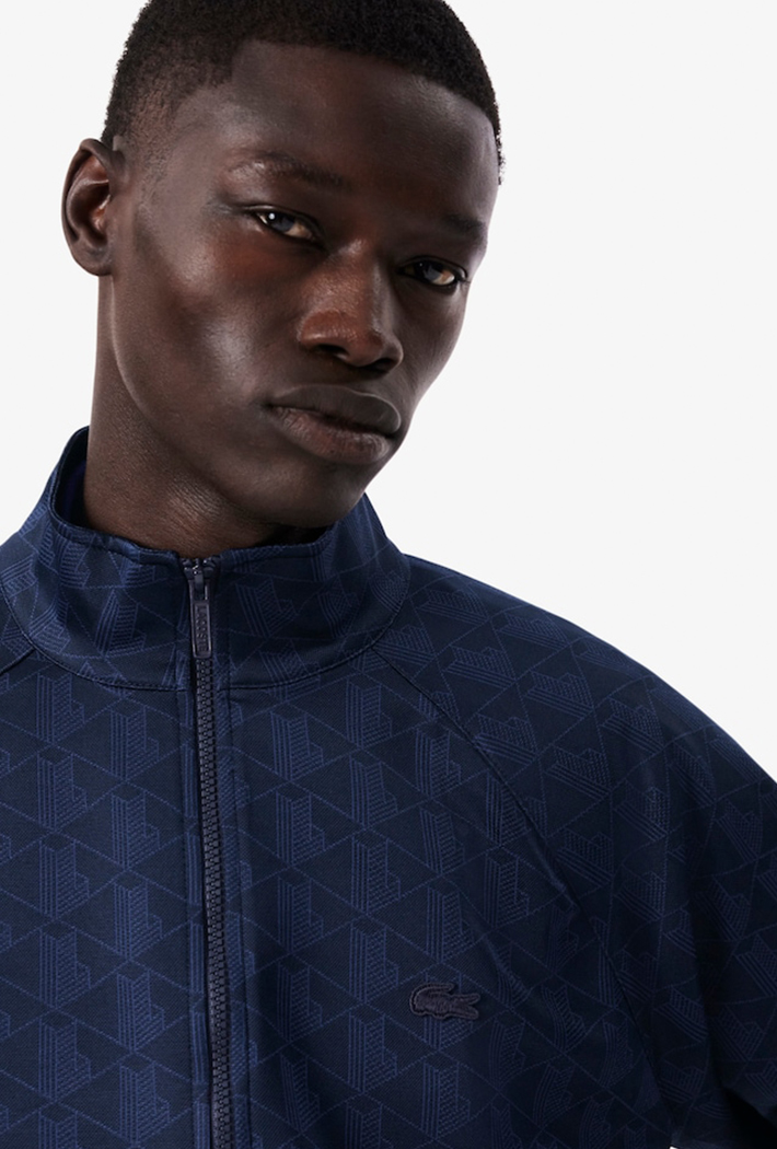 Lacoste Monogram Jacquard Zipped Jacket