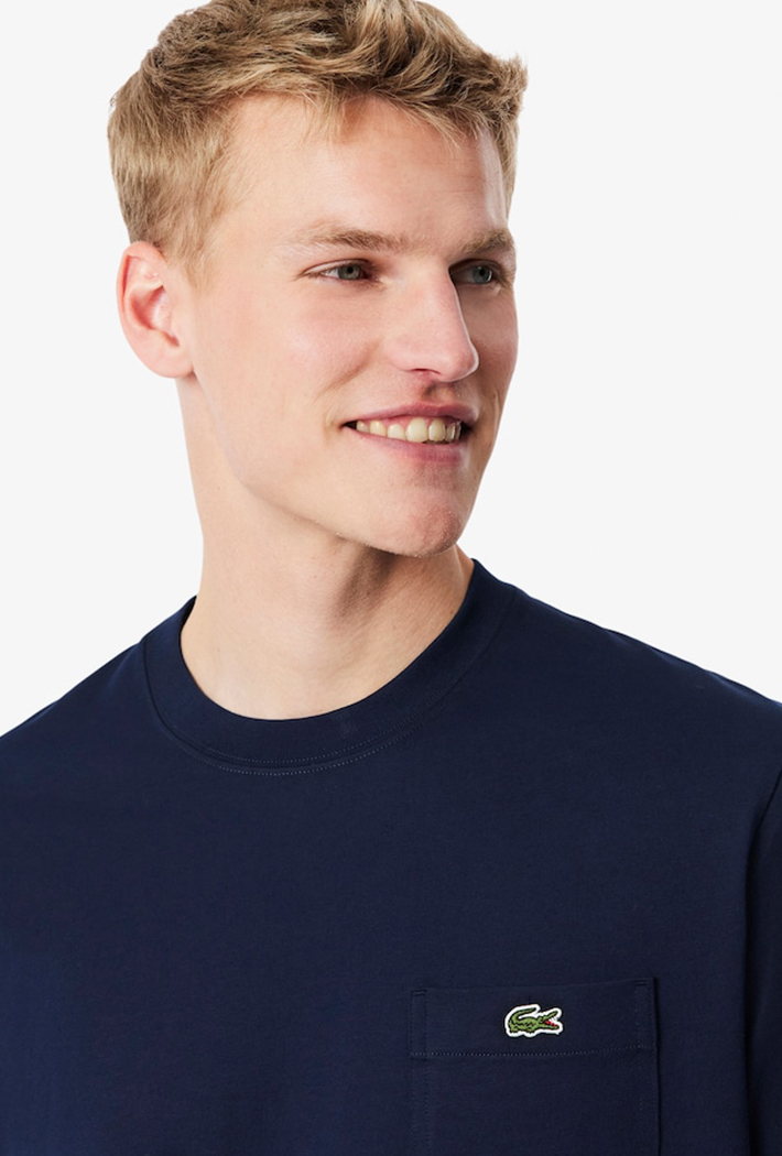 Lacoste Cotton T-Shirt with Breast Pocket