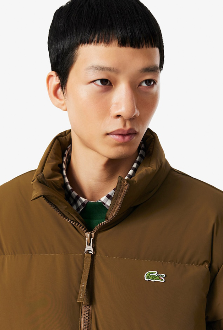 Lacoste Water-Repellent Hooded Down Jacket