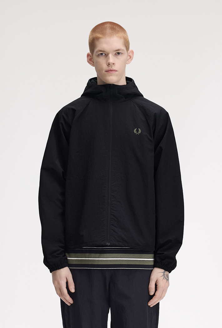 Fred Perry Oversized Hooded Shell Jacket