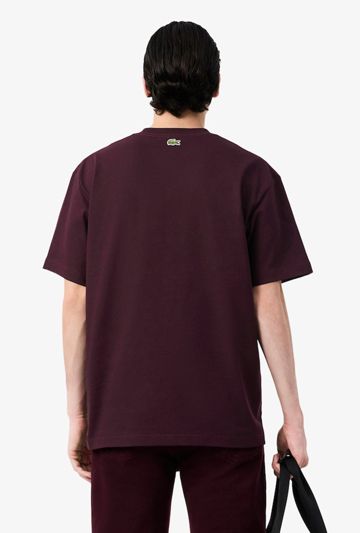 Lacoste Heavy Cotton Jersey Embroidery Accent T-Shirt