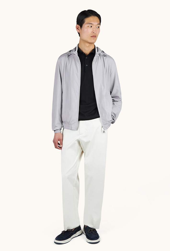 Paul & Shark Microfiber Zip-Up Windbreaker Jacket
