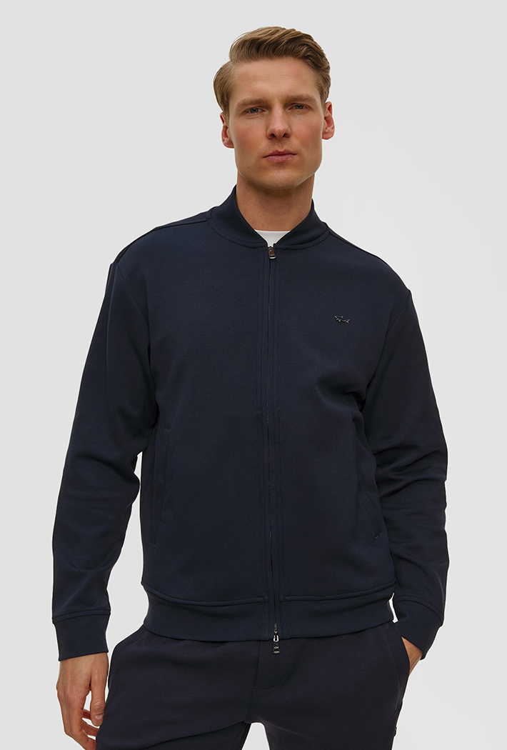 Paul & Shark Active Fleece Soft Cotton Full Zip Jacket