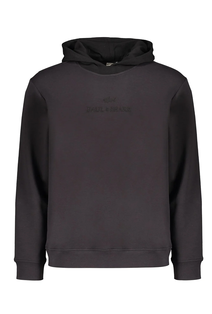 Paul & Shark Active Fleece Soft Cotton Hoodie with Logo