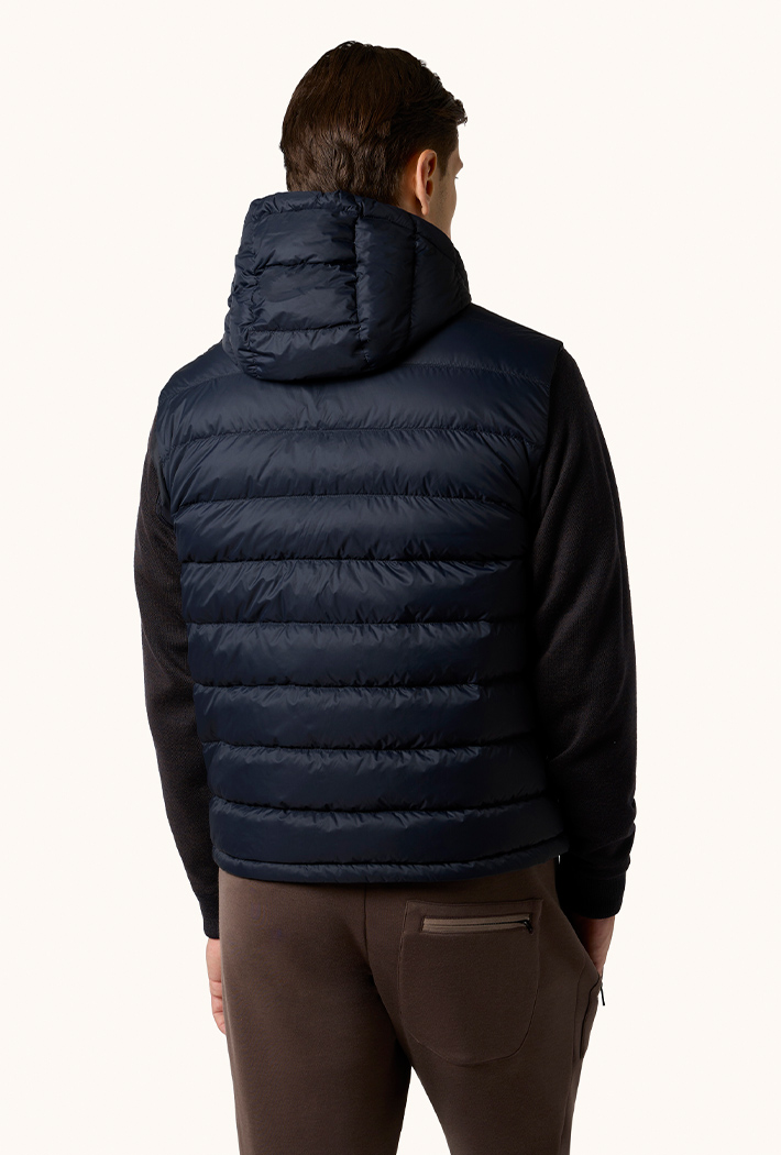 Paul & Shark Ultralight Down Jacket with Removable Wool Sleeves