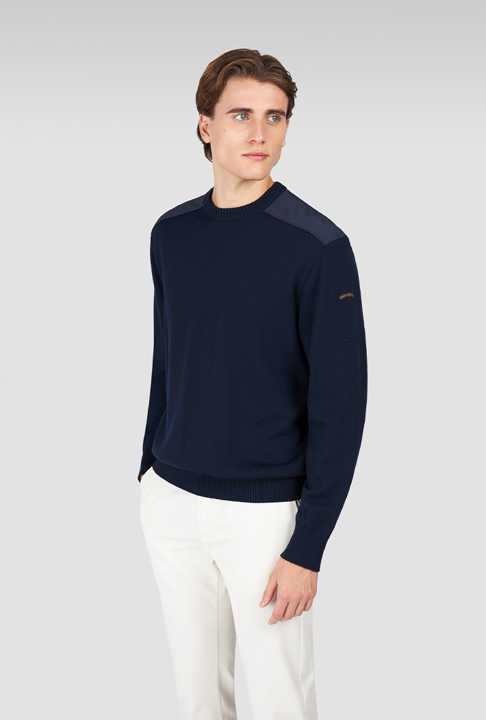 Paul & Shark Soft Cool Touch Wool Sweater with Typhoon® Details