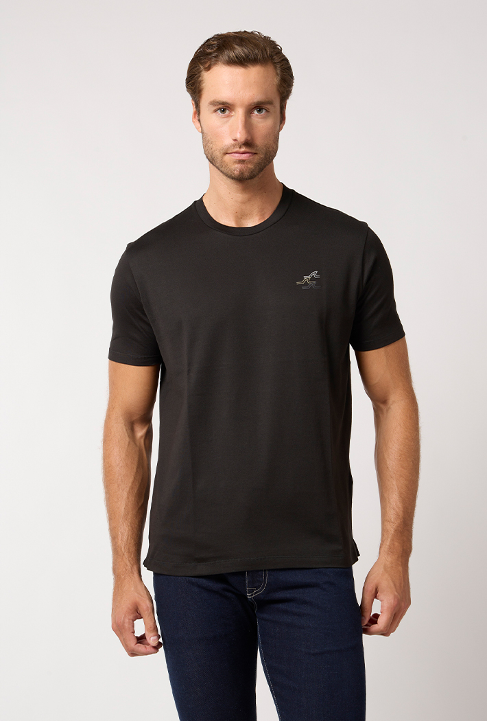 Paul & Shark Wave Shark Logo Cotton T-Shirt