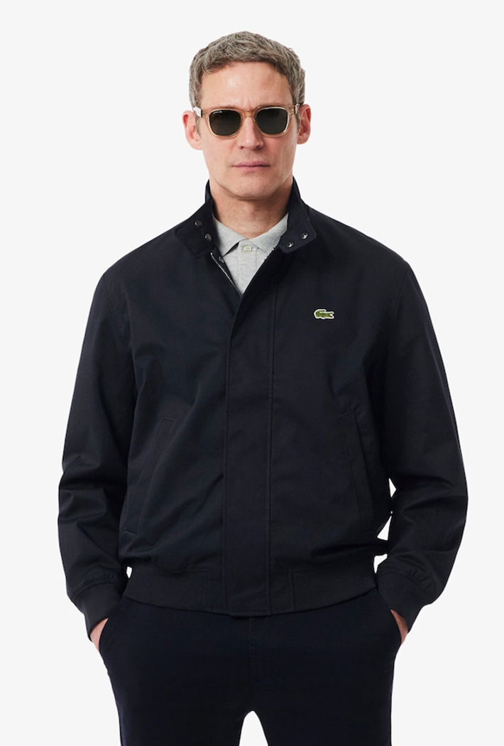 Lacoste Water-Repellent Twill Harrington Jacket