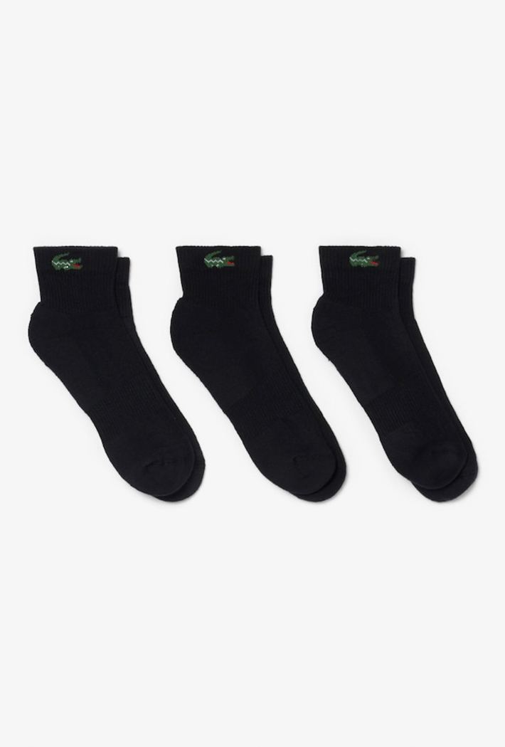 Lacoste 3-Pack Socks in Black or White